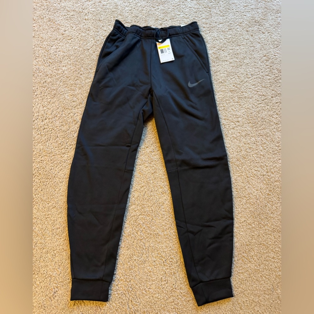 Nike Therma-FIT Tapered Training Fitness Pants 932255-010 Black Men's Small NEW